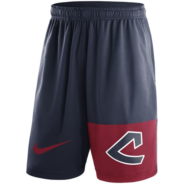 Men's Cleveland Indians Nike Navy Cooperstown Collection Dry Fly Shorts